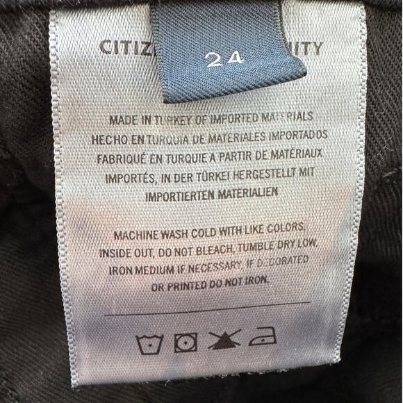 Citizens of Humanity Jolene High Rise Vintage Slim Plush Black - Picture 8 of 11